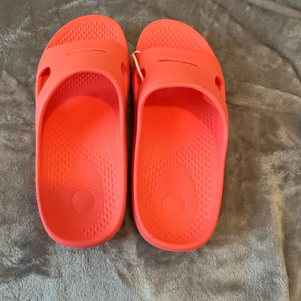 Revitalign Orthotic Recovery Slide Fusion Strive Sz 10 Georgia Peach Wide Width